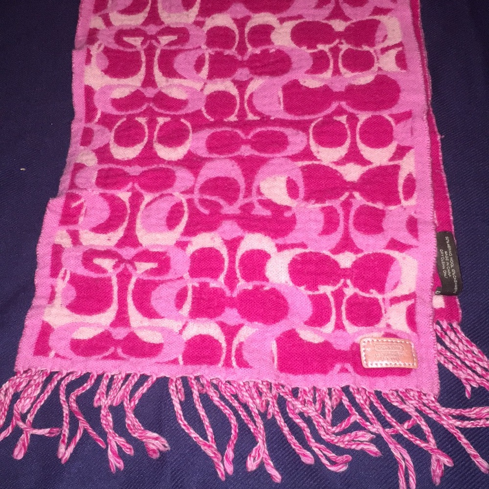 Coach wool/cashmere scarf